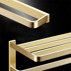 Brushed Brass Bathroom Hardware Set Retro Golden Bathroom Accessories Set