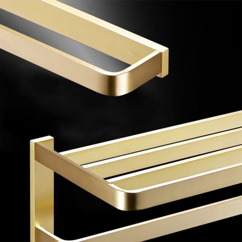 Brushed Brass Bathroom Hardware Set Retro Golden Bathroom Accessories Set