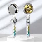 Modern showerhead bathroom hand shower made of plastic with adjustable water flow