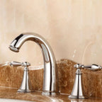 Copper Deck-Mounted Roman Bathtub Faucet Low Arc Roman Bathtub Faucet Set