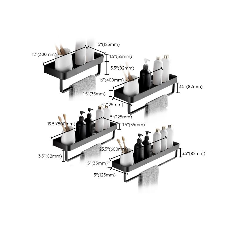 Modern Metal Bathroom Accessory Set Drill and Screw Mount Bathroom Accessory Set