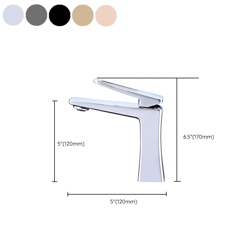 Glam Vessel Sink Faucet Brass Lever Handles with Drain Assembly Sink Mixer