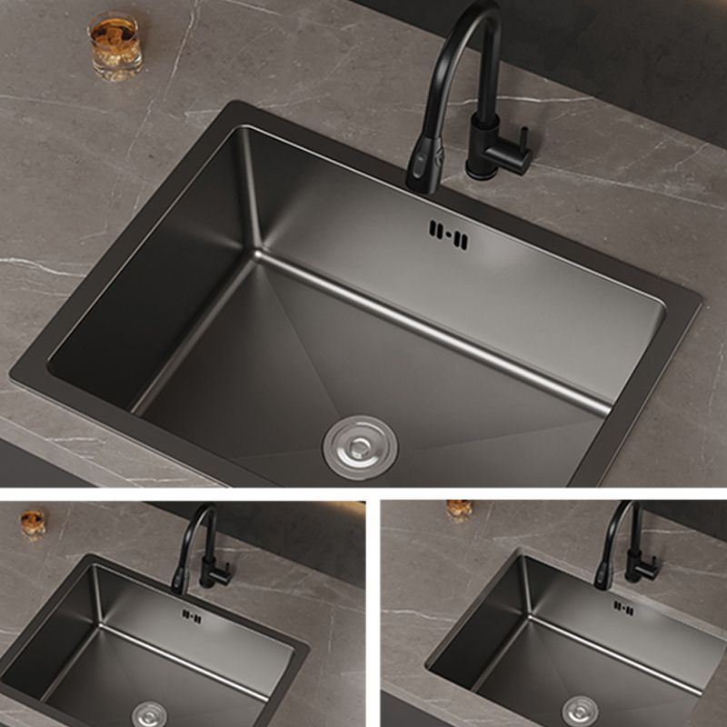 Contemporary Sink Set Stainless Steel Friction Resistant Sink Set for the Kitchen
