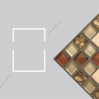 Square Mosaic Peel & Stick Tiles Waterproof Kitchen Splashback Tiles