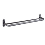 Modern Bathroom Accessory Set Matte Black/Grey Bathroom Shelf/Towel Holder & Paper Holder