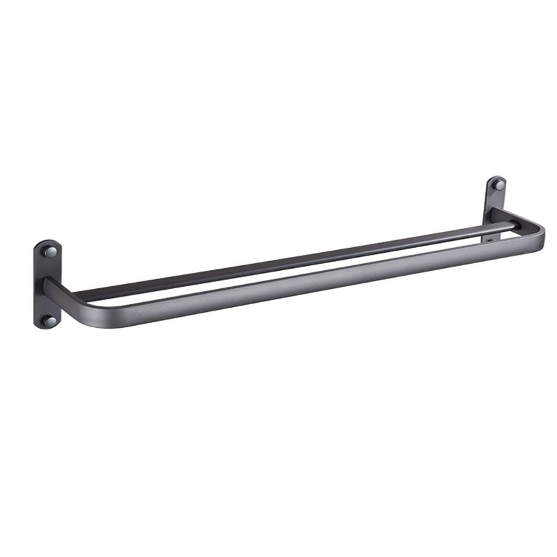 Modern Bathroom Accessory Set Matte Black/Grey Bathroom Shelf/Towel Holder & Paper Holder