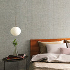 Contemporary wall cladding with padded 1-piece peel and stick panel