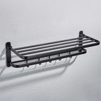 Modern black bathroom accessory set towel holder bathroom shelf bathroom faucet set
