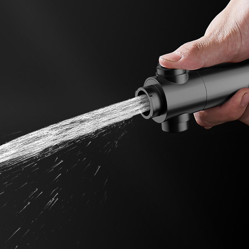 Bathroom Showerhead 5-Spray Round Handheld Shower Holder Wall Mount Showerhead