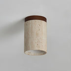 Ceiling Light Wood Cylinder Flush Mount Fixture