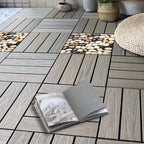 Deck Plank Loose Lay Wood Floor Tiles Garden Outdoor Flooring