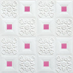 Modern wall covering foam 3D embossed peel and stick wall panel