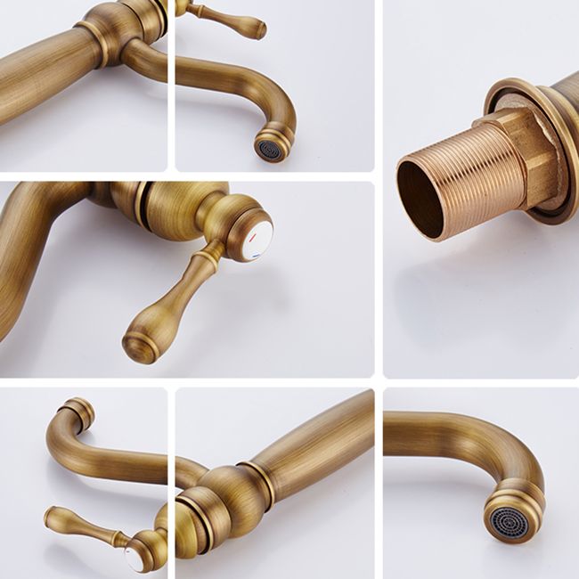 Round Basin Faucet Bathroom Faucet Single Lever High Arc Basin Faucet