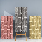 Industrial Wall Ceiling 3D Artificial Brick Living Room Peel and Stick Covering (5-Pack)