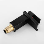 Basin faucet lever handle waterfall outlet bathroom fixture