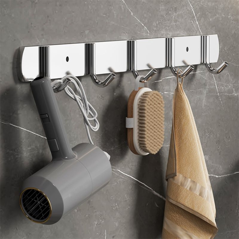 Modern Polished Chrome Bathroom Accessory Set made of Stainless Steel