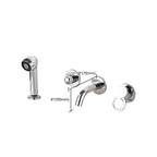 Wall Mounted Faucet Brass Lever Handle Bathroom Faucet Hand Shower