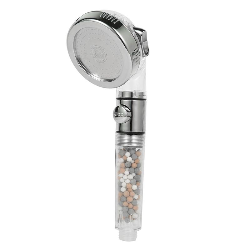 Handheld shower head with catalyst water filtration wall-mounted shower head