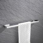 5-piece modern bathroom accessories as single item or in set Polished chrome bathroom set