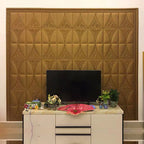 Modern Style Plastic Wall Panel Living Room Peel and Stick 3D Wall Covering