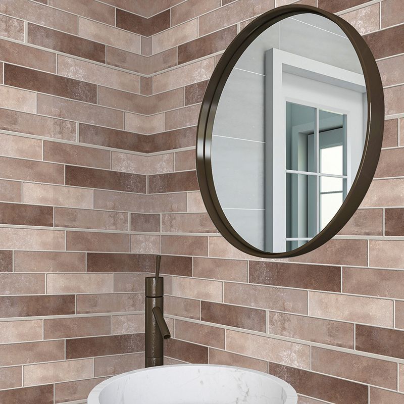 PVC Peel & Stick Tile Kitchen waterproof splash guard Peel and Stick Wall Tile Set of 18