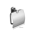 Polished Chrome Modern Bathroom Accessory Set Silver Towel Holder/Bath Shelf