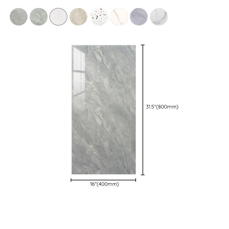 Simple Tile Wallpaper Plastic Waterproof Peel and Stick Backdrop