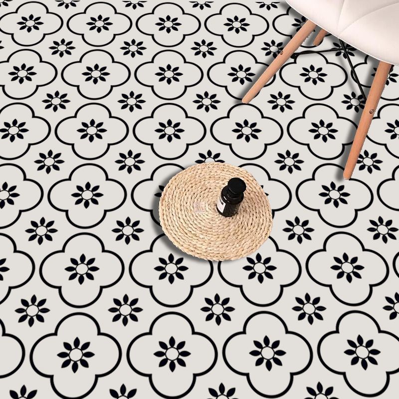 Patterned Vinyl Floor Self-adhesive Vinyl Floor with Square Edge