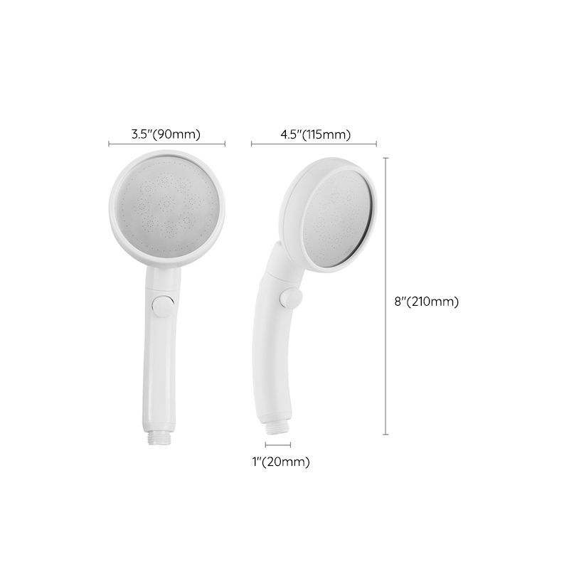 Modern Plastic Showerhead Standard Round Handheld Showers