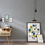 Colorful 3D-embossed wall panel Waterproof artificial stone wall tile