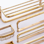 Chrome/Gold Bathroom Accessories Set Modern Metal Bathroom Hardware Set