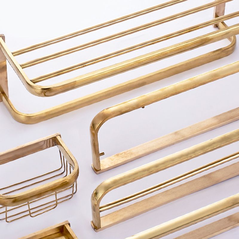 Chrome/Gold Bathroom Accessories Set Modern Metal Bathroom Hardware Set