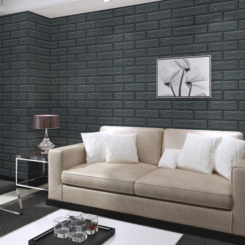 Industrial Wall Paneling Peel and Stick Wood Look Design Waterproof Foam Wall Paneling