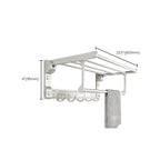 Chrome/Black Classic Bathroom Accessory Set Modern Bath Shelf/Towel Bar & Paper Holder