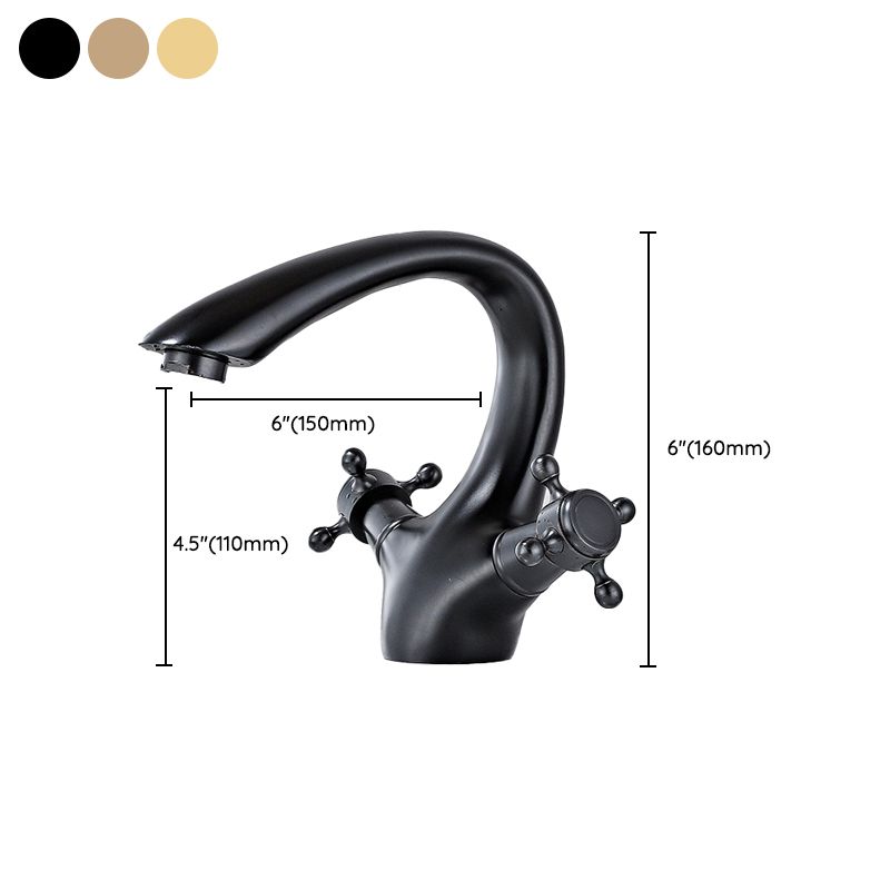 Bathroom Accessories Faucet Double Cross Handle Low Arc Industrial Sink Faucet