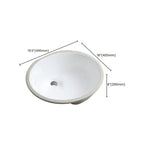 Modern Oval Washstand Ceramic Table Installation Sink Bathroom
