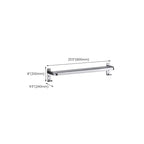 Polished Chrome Modern Bathroom Accessory Set in Stainless Steel with Bath Shelf/Towel Bar