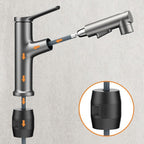 Modern Sink Faucet Uniform Color Metal Sink Bathroom Faucet
