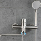 Bathroom Bathtub Faucet Lever Handheld Shower Bathtub Faucet