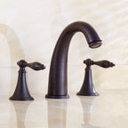 Copper Deck-Mounted Roman Bathtub Faucet Low Arc Roman Bathtub Faucet Set