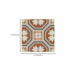 Square Indoor Vinyl Floor Peel and Stick Flower Pattern Waterproof Vinyl Floor