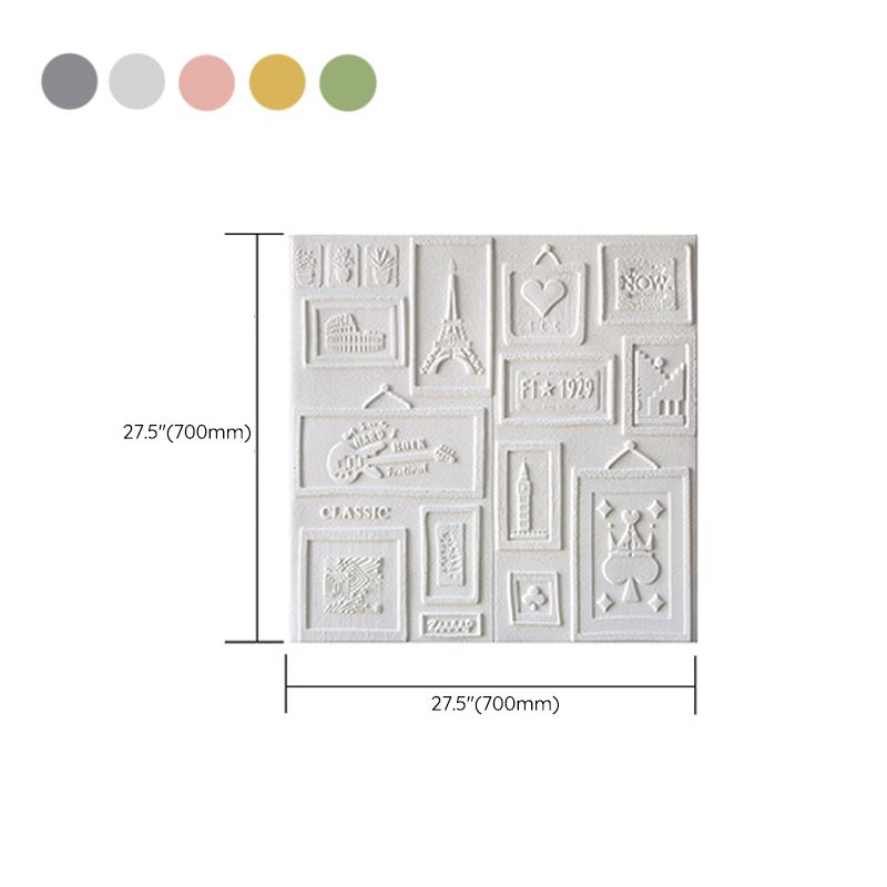 Interior Wall Cladding 3D Print Peel and Stick Waterproof Wall Panel