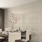 Stain Resistant Peel & Stick Tile Marble Effect Single Tile for Kitchen Backsplash