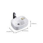 Modern Sink Solid Color Porcelain Sink