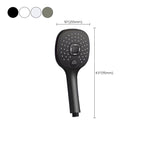 Plastic hands-free showerhead adjustable water flow showerhead