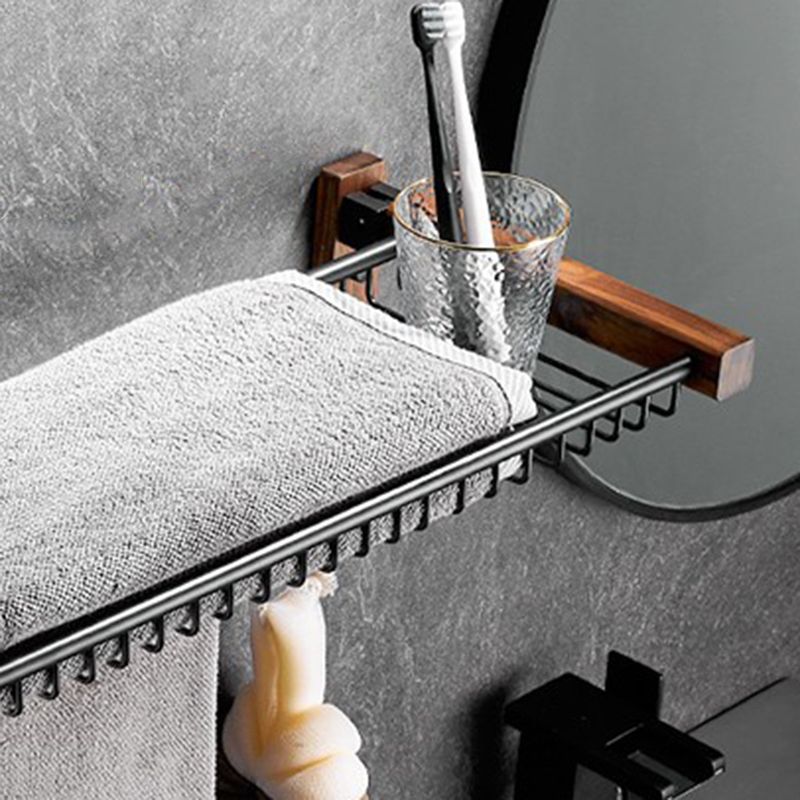 Modern black bathroom set bathroom shelf towel bar bathroom accessories set