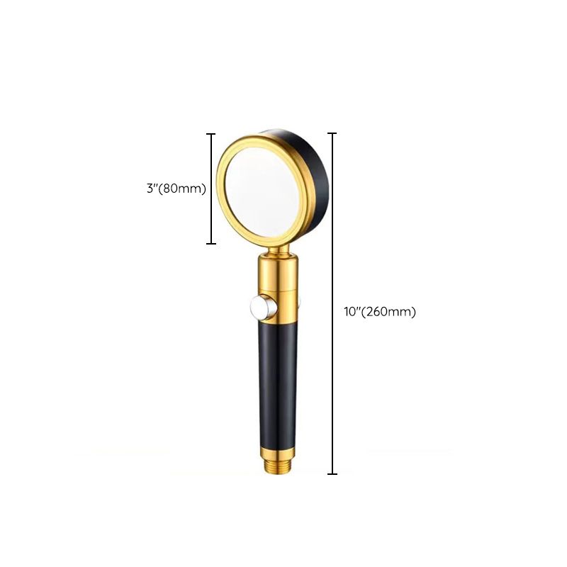 Luxurious Shower Head Color Block Adjustable Water Flow Round Hand Shower