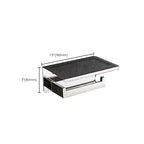 Modern Bathroom Element Set Paper Holder Gray Towel Bar Bathroom Accessory Set
