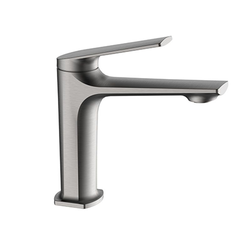 Modern faucet brass lever handles low arc sink bathroom faucet