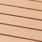 Yellow 6-Slat Square Wood Floor Tiles Click System Floor Tiles